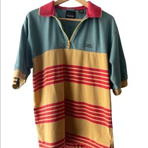 Men’s Large Vintage Greg Norman Collection Zipper Polo